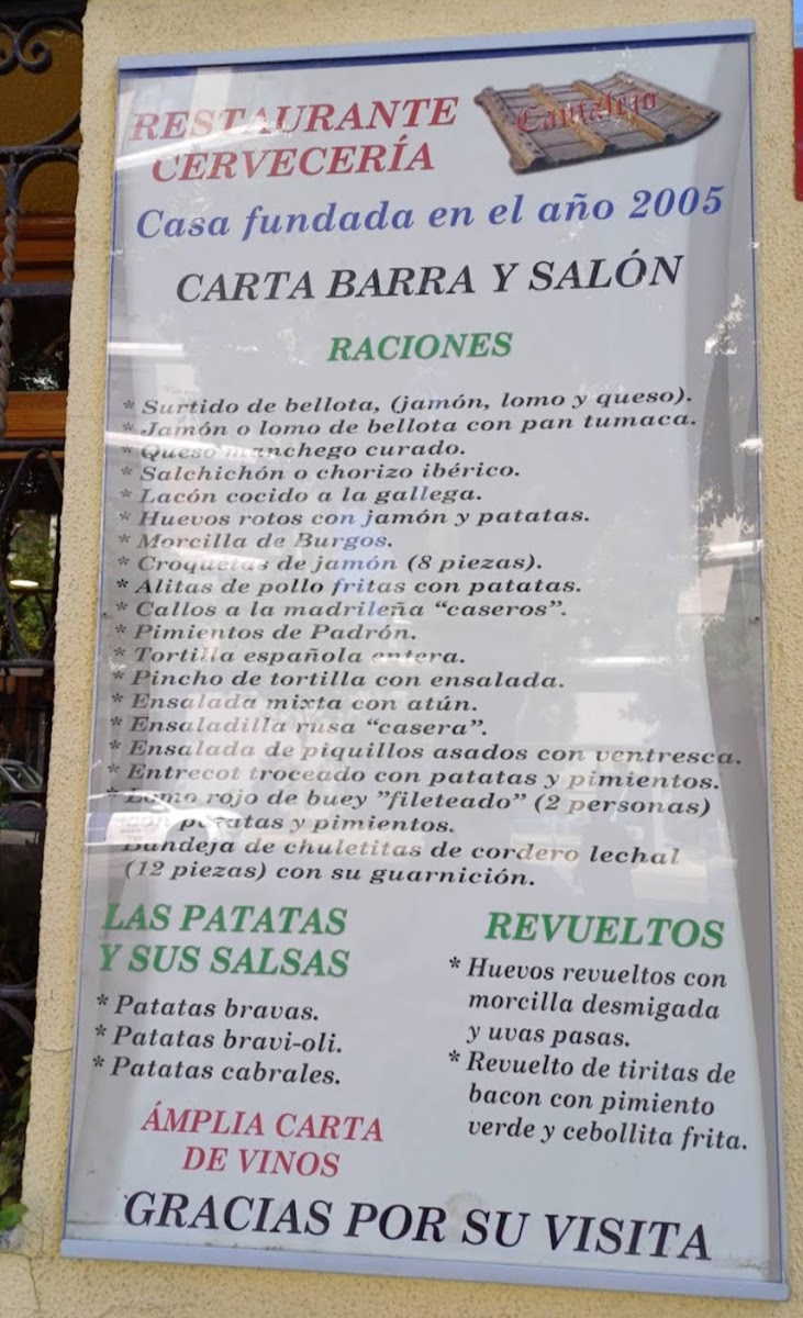 Restaurante Cantalejo Menu - Image 1